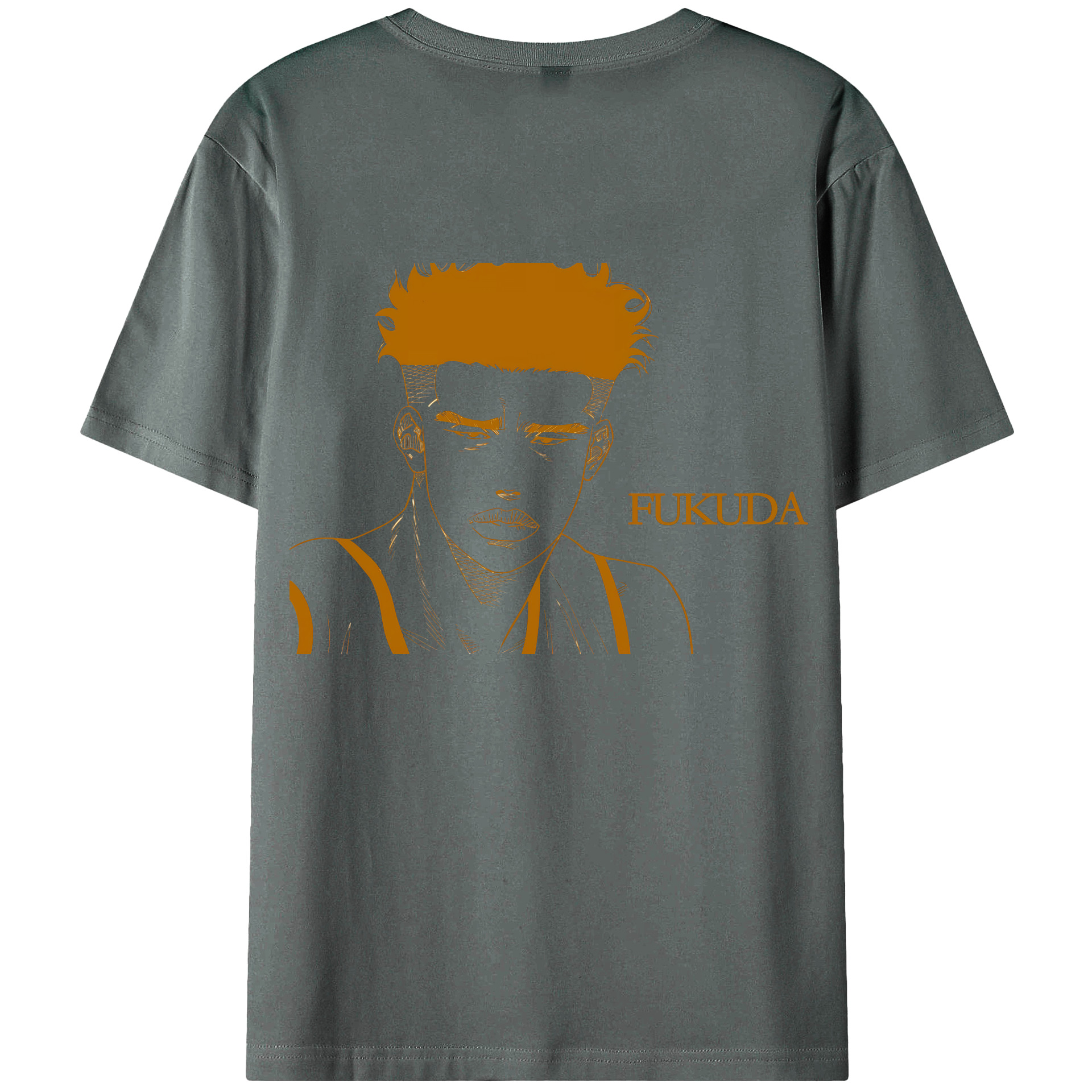 （画像用） SLAM DUNK／スラムダンク 綿100％ メンズ半袖Tシャツ（バックプリント） 通気性